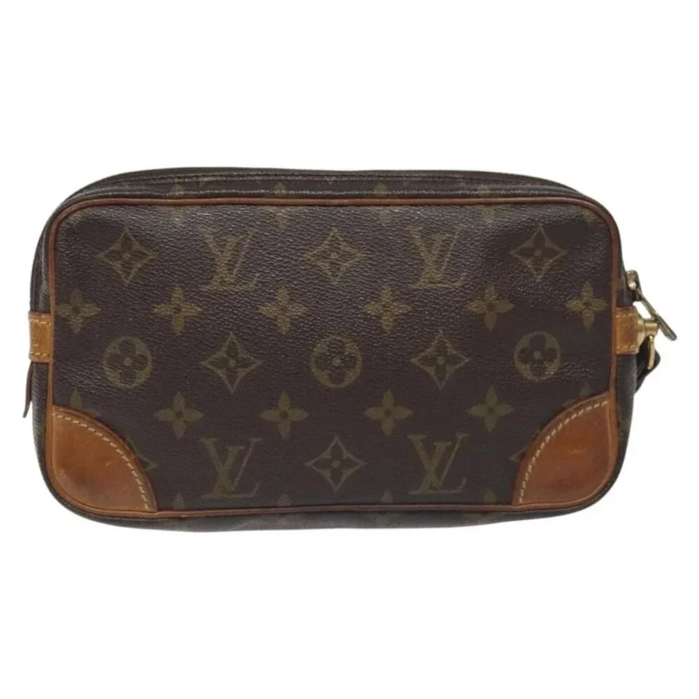 LOUIS VUITTON Monogram Marly Dragonne PM Clutch Bag M51827 LV Auth th6219 - Picture 2 of 16